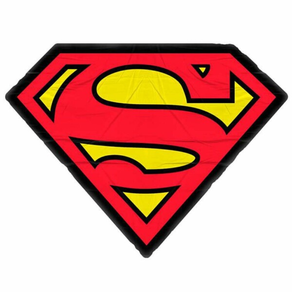 Almofada Superman Logo Vermelho E Amarelo 45x33cm