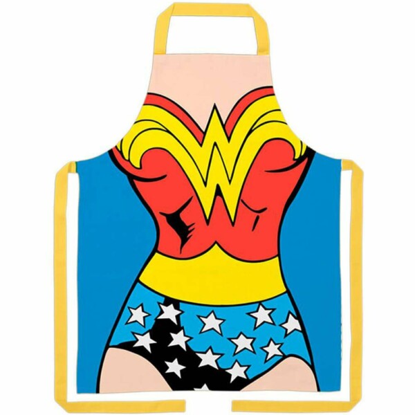 Avental Mulher Maravilha Body Algodão 80x70cm
