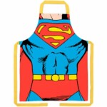 Avental Superman Body Em Algodão 80x70cm
