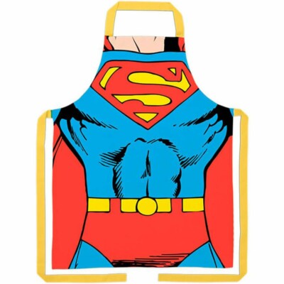 Avental Superman Body Em Algodão 80x70cm