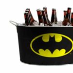 Balde De Gelo Batman Preto Em Metal