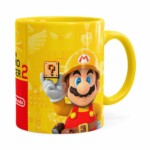 Caneca 3d Print Super Mario Maker 2 Amarela