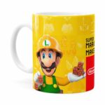 Caneca 3d Print Super Mario Maker 2 Branca