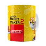 Caneca 3d Print Super Mario Maker 2 Branca