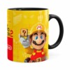 Caneca 3d Print Super Mario Maker 2 Preta