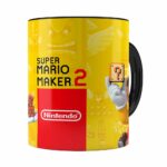 Caneca 3d Print Super Mario Maker 2 Preta