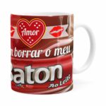 Caneca Amor Vem Borrar O Meu Baton Branca