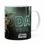 Caneca Baby Yoda 3d Print Star Wars V02 Branca