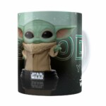 Caneca Baby Yoda 3d Print Star Wars V02 Branca