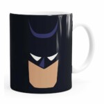 Caneca Batman Anime Minimalista Branca