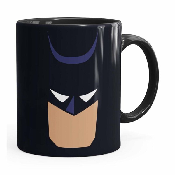 Caneca Batman Anime Minimalista Preta