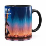 Caneca Batman E Arlequina 3d Print Preta