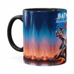 Caneca Batman E Arlequina 3d Print Preta