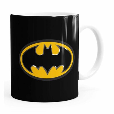 Caneca Batman Logo Branca