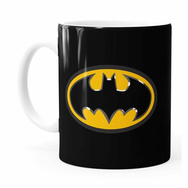 Caneca Batman Logo Branca