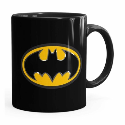 Caneca Batman Logo Preta