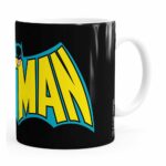 Caneca Batman Logo Vintage Branca