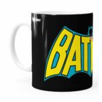Caneca Batman Logo Vintage Branca