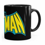 Caneca Batman Logo Vintage Preta
