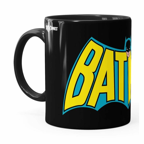 Caneca Batman Logo Vintage Preta
