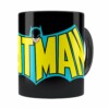Caneca Batman Logo Vintage Preta