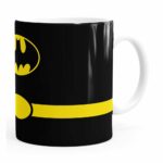 Caneca Batman Minimalista Branca