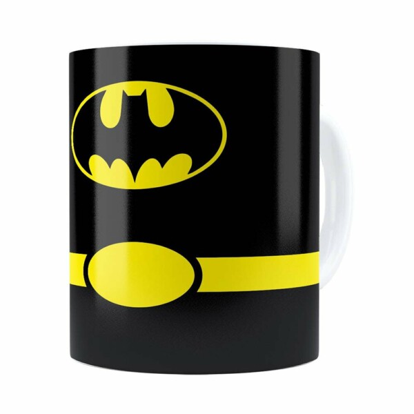 Caneca Batman Minimalista Branca