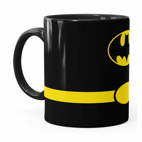 Caneca Batman Minimalista Preta