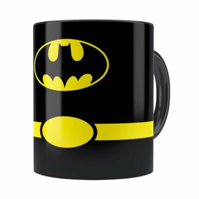 Caneca Batman Minimalista Preta