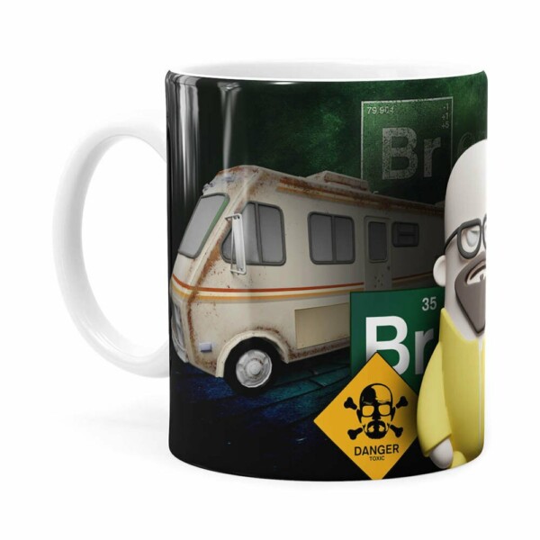 Caneca Breaking Bad 3d Print Branca