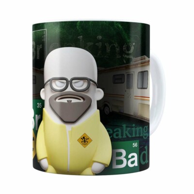 Caneca Breaking Bad 3d Print Branca