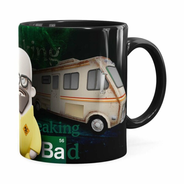Caneca Breaking Bad 3d Print Preta