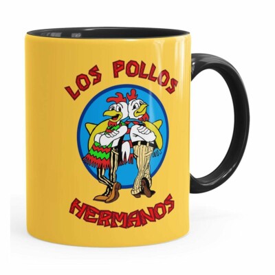 Caneca Breaking Bad Los Pollos Hermanos V02 Preta