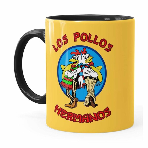 Caneca Breaking Bad Los Pollos Hermanos V02 Preta