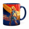 Caneca Capitã Marvel 3d Print Azul Escuro