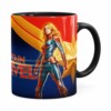 Caneca Capitã Marvel 3d Print Preta
