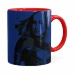 Caneca Capitã Marvel Filme V01 Vermelha