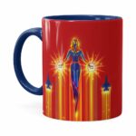 Caneca Capitã Marvel Filme V02 Azul Escuro