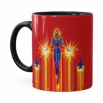 Caneca Capitã Marvel Filme V02 Preta