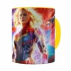 Caneca Capitã Marvel Filme V03 Amarela