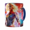 Caneca Capitã Marvel Filme V03 Azul Escuro