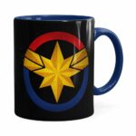 Caneca Capitã Marvel Filme V04 Azul Escuro