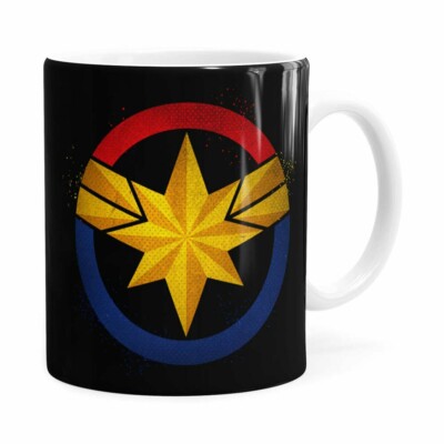 Caneca Capitã Marvel Filme V04 Branca
