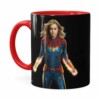 Caneca Capitã Marvel Filme V04 Vermelha