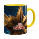 Caneca Capitã Marvel Filme V05 Amarela