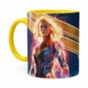 Caneca Capitã Marvel Filme V05 Amarela
