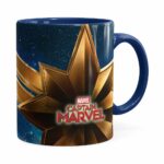 Caneca Capitã Marvel Filme V05 Azul Escuro