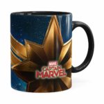 Caneca Capitã Marvel Filme V05 Preta