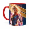Caneca Capitã Marvel Filme V05 Vermelha