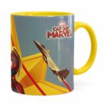 Caneca Capitã Marvel Filme V06 Amarela